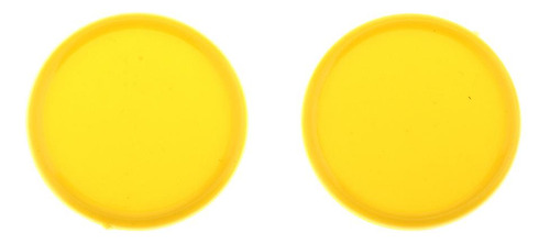 100 Unids Fichas De Chips Plástico Cóncavo Amarillo
