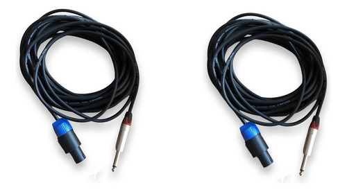 Pack 2 Unidades Cable Speakon Plug 6 Metros 