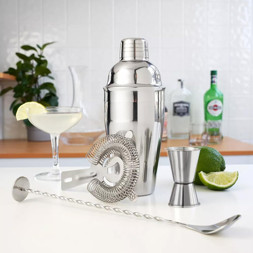 Zpufaw Juego De Coctelera De 5 Piezas Colador Jigger Cuchara