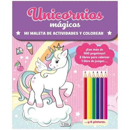 Unicornios Magicos Mi Maleta De Actividades + Colores