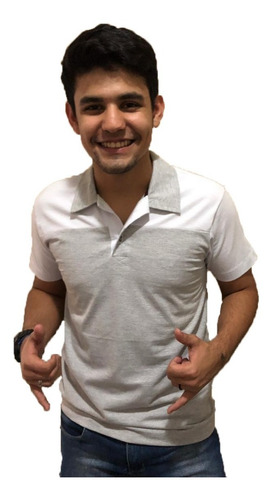 Imagem 4 de 5 de Camisa Polo Plus Size Grande Malha Listrada Nobre Zambelê