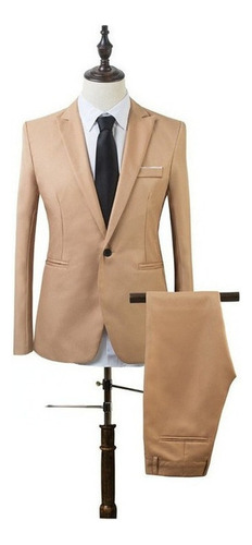 Blazer De Boda De Fiesta Slim-fit De 2 Piezas Para Hombre A