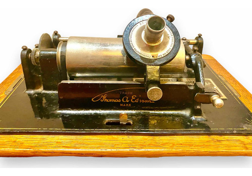 Autentico Fonógrafo Antiguo Marca Edison Año 1906 Funcionand (Usado)