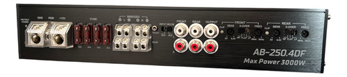 Amplificador Audio Black Df Ab-250.4df 3000w Negro