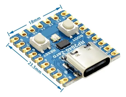 Rp2040 Raspberry Pi Zero Mini Pico Compatible Pin Sin Soldar