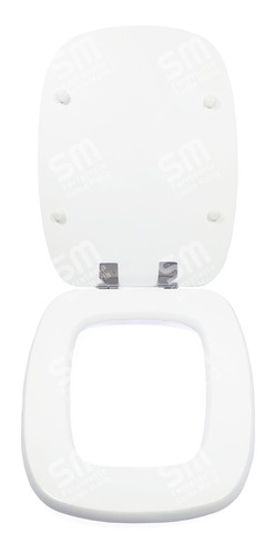 Asiento Inodoro Laqueado Inoxid. Compatible C/ Verona Blanca