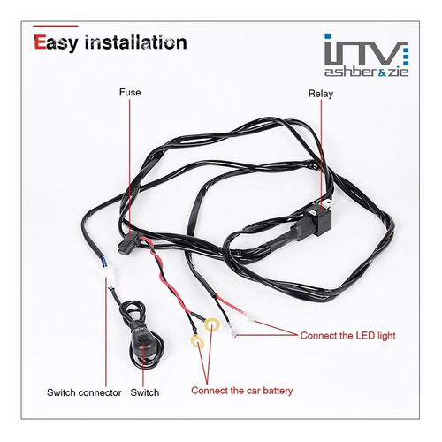 Kit De Instalacion Para Faros Y Barras Led Ramal Y Swicht