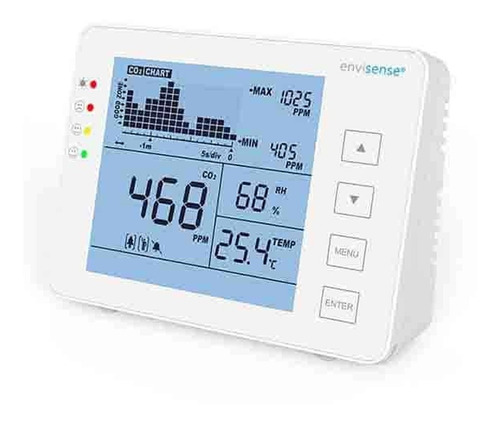 Medidor De Calidad Del Aire Co2 3 En 1 Digital Portátil 