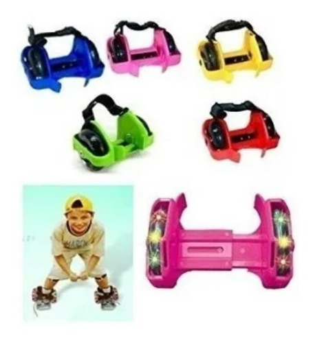 Imagen 2 de 2 de Patines Ajustable Flashing Rollers Ruedas Zapatos