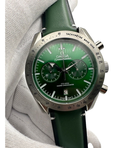 Reloj Premium Speedmaster Heritage Cuarzo Verde / Piel (Reacondicionado)