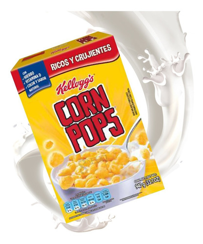 Cereal Corn Pops De Kellogs 940g De Maiz Inflado Y Endulzado
