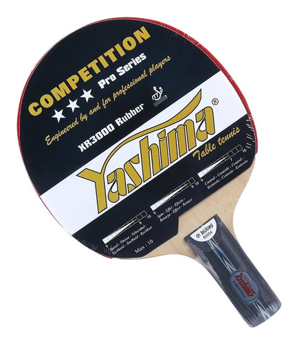Paleta Ping Pong Yashima® 80054 Lapicero Competición Xr3000 Color Negro