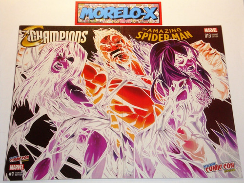 Spider-man#19/champions#1- Connecting Negative Covers- Ramos (Usado)