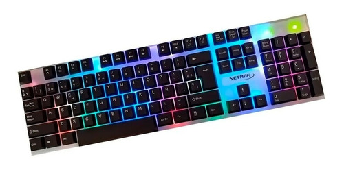 Teclado Gamer Netmak Zakro Retroiluminado Led Cable 1.4m