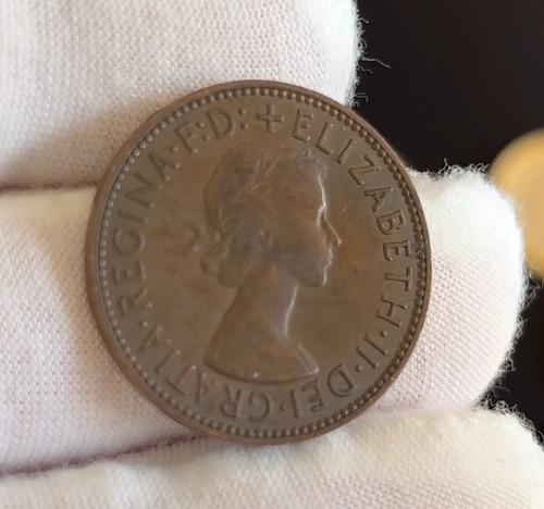 Moeda Oficial Inglaterra Half Penny (anos Variados)