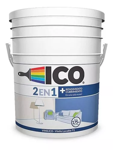 Pintura tipo 2 Vinilux Blanco para interiores 1 Galón Ico