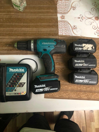 Taladro Inalámbrico + Set De Broca De Metal Marca Makita