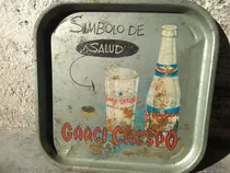 Comprar Antigua Charola De Uso Con Publicidad Garci Crespo Colección