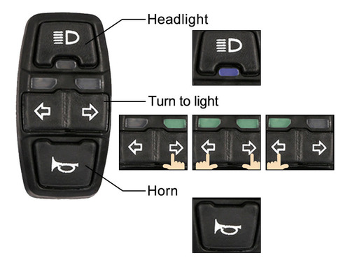 Enciende Y Apaga La Moto Con 3 Luces Delanteras
