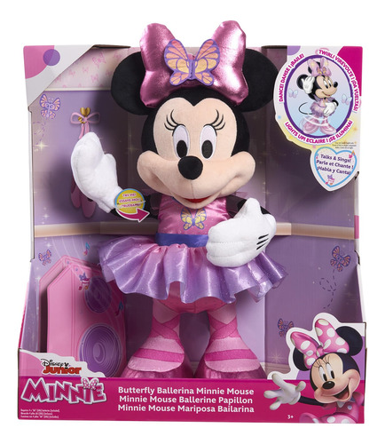 Muñeca Bailarina Interactiva Minnie Mouse Niñas 38cm Disney