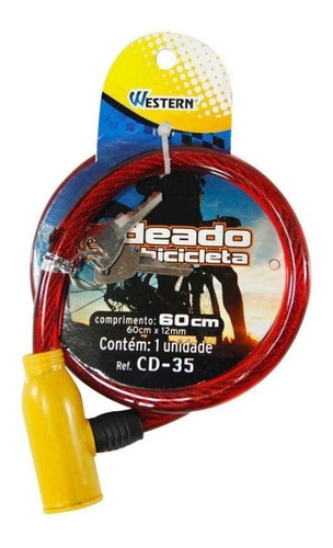 Cadeado Bike 60cm Flex Western Cd-35