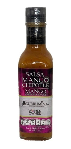 Imagen 1 de 3 de Salsa Mango Chipotle 250 Ml Gurrumina Caja 6pzs