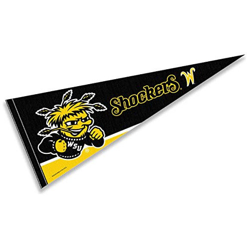 Banderín De Wichita State Shockers De Tamaño Completo...