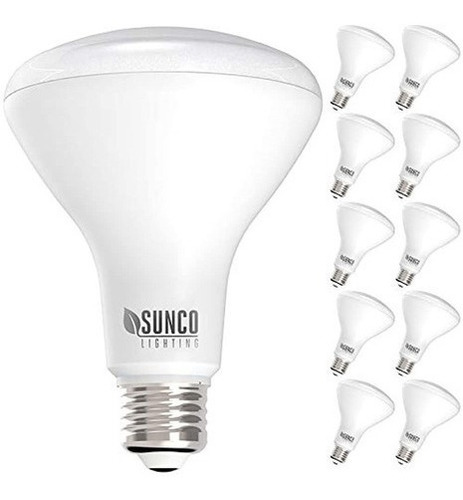 Sunco Lighting 12 Pack Br30 Led 11watt 65w Equivalente 2700k