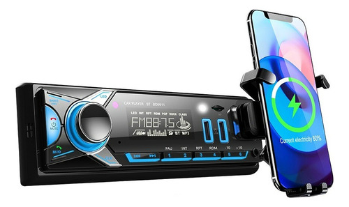 Radio De Auto 1 Din Bluetooth 2 Usb Car Studio App + Soporte