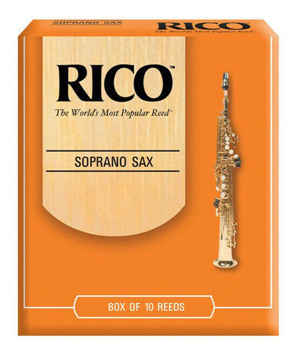 Set De 10 Cañas Para Saxofón Soprano Dureza 3.5 Rico