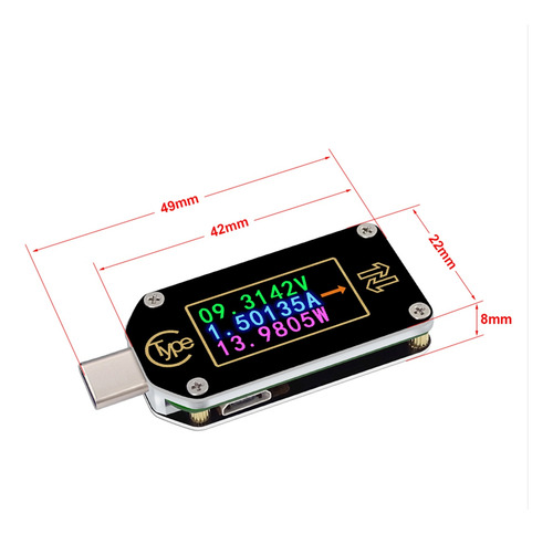 . Usb Rd Tc66-c Pd Trigger Voltímetro, Amperímetro,