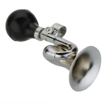 Comprar Bocina Corneta Retro Curva De Metal Cromada Para Bicicleta