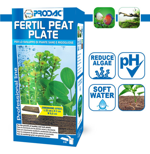 Placas De Tierra Nutritiva Acuarios Plantados. Prodac 3 Uni