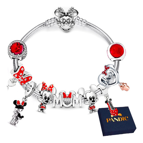 Pulsera Minnie Y Micke Mouse Charms Disny Babys Amor 2023