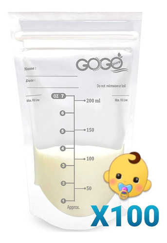 Bolsas Almacenamiento Leche Materna 100 Unidades Americana