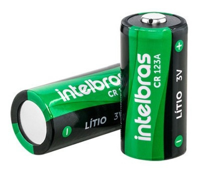 Bateria Não Recarregável De Lítio 3v Cr123a Intelbras