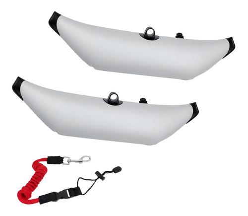2 Pedazos De Estabilizador De Kayak De Pesca Con Cuerda De
