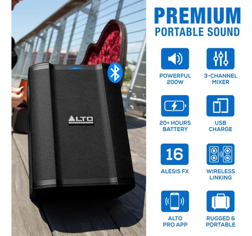 Sistema De Alto-falantes Pa Portátil Alto Busker 200w 127v