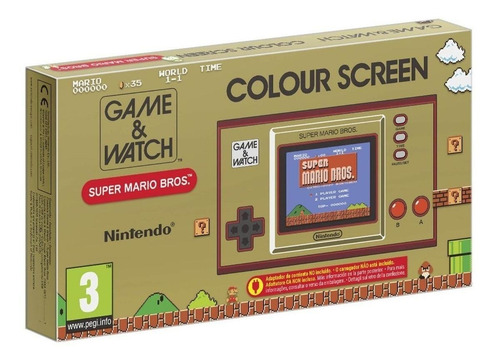 Imagen 4 de 7 de Nintendo Game & Watch Super Mario Bros. color rojo y dorado