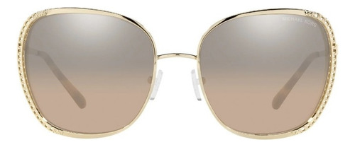 Lentes De Sol Michael Kors Amsterdam Plata/qaqui De Dama Lente Plata/caqui