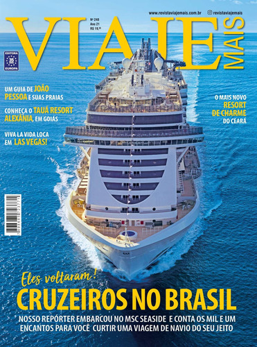 Revista Viaje Mais 248, de a Europa. Editora Europa Ltda., capa mole em português, 2021