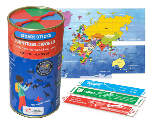 Juego De Mesa Smart Sticks Países Del Mundo