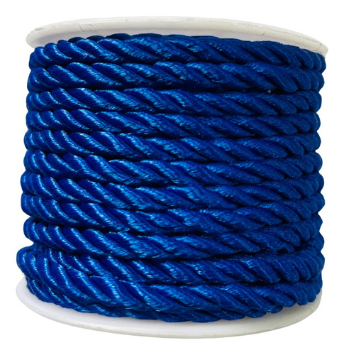 Cordão De Tecido Trançado - São Francisco 3mm Azul Royal