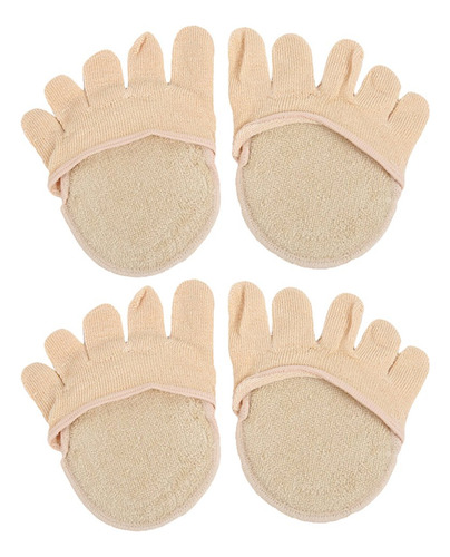 2 Pares De Cinco Dedos Calcetín Protector De Silicona Gel