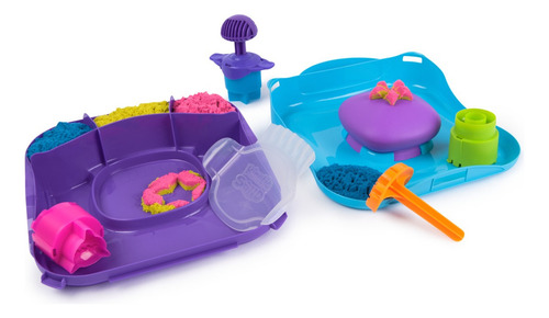 Kinetic Sand, Squish Motion, Con Arena Y Herramientas Multicolor