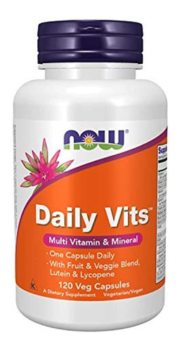 Now Supplements, Daily Vits With Fruit & Veggie Blend, Lutei