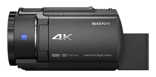 Videocámara Sony Handycam 4k Y Sensor Cmos Exmorr- Fdr-ax43 Color Negro