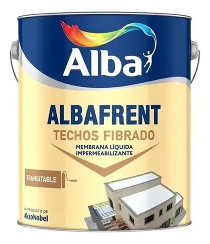 Albafrent Fibrado Impermeable 4 Kg Membrana Liquida Alba Mm