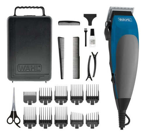 Maquina Corte Wahl Complete Haircutting Kit 20 Piezas Color Azul