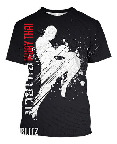 Rt Camiseta Manga Corta Con Estampado 3d Taekwondo